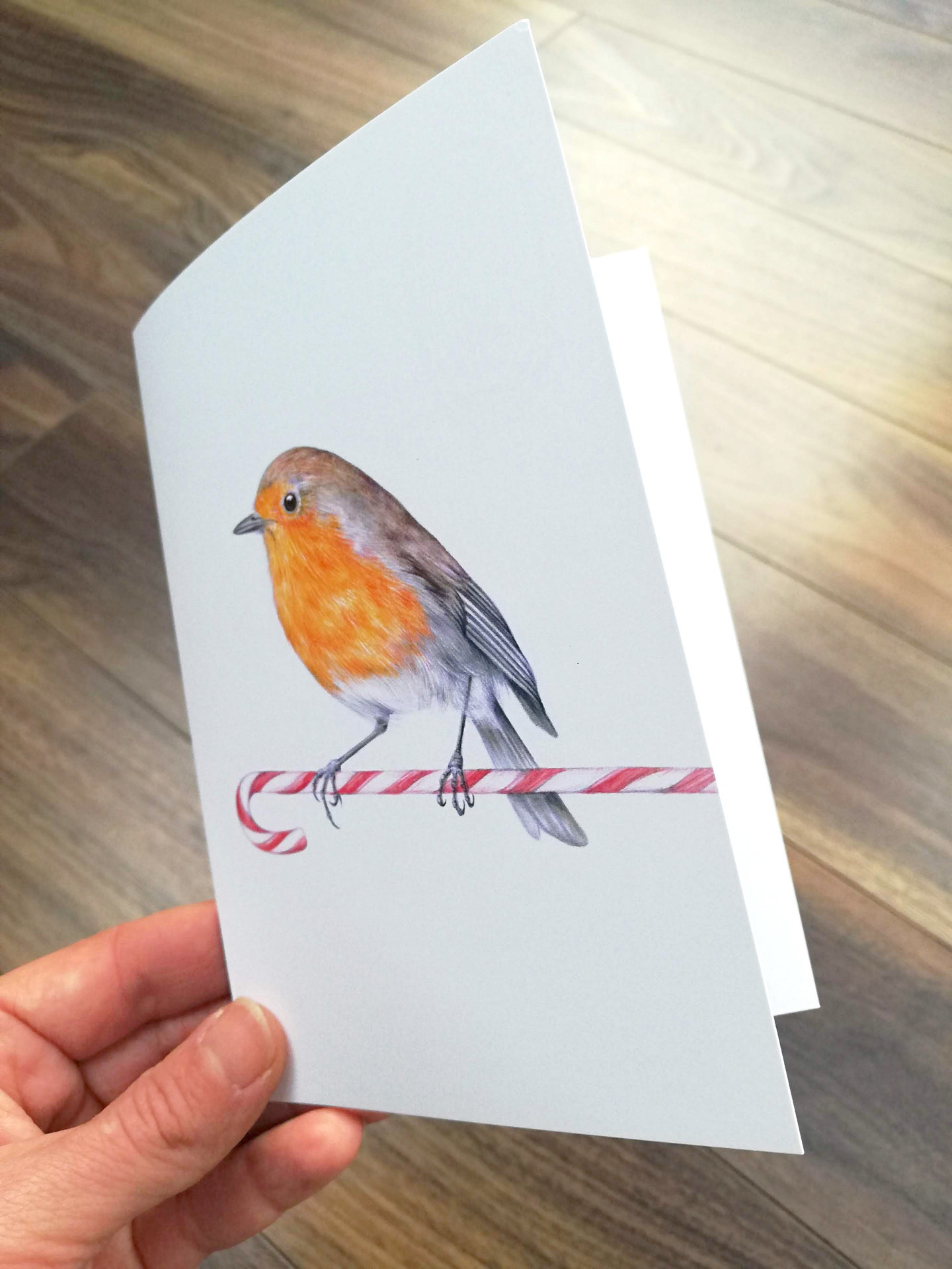 A6 CARD – Christmas robin