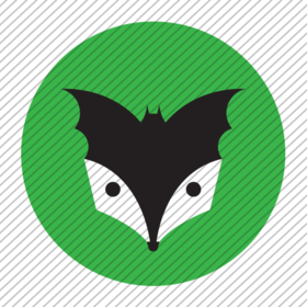 Predesigned Bat and Badger logo by Aga Grandowicz. Icon only.